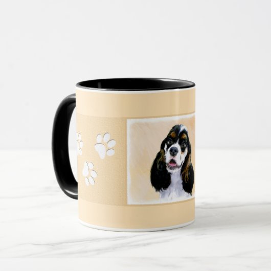 Mug Cocker Spaniel (Parti) Peinture - Art Chien origin (Devant gauche)