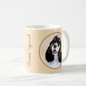Mug Cocker Spaniel (Parti) Peinture - Art original de  (Devant droit)