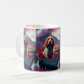 Mug Cocker Spaniel sur une pagaie : une aventure Pitto (Devant gauche)