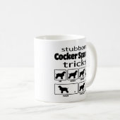 Mug Cocker têtu Spaniel Tricks (Devant droit)