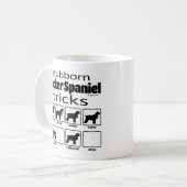 Mug Cocker têtu Spaniel Tricks (Devant gauche)