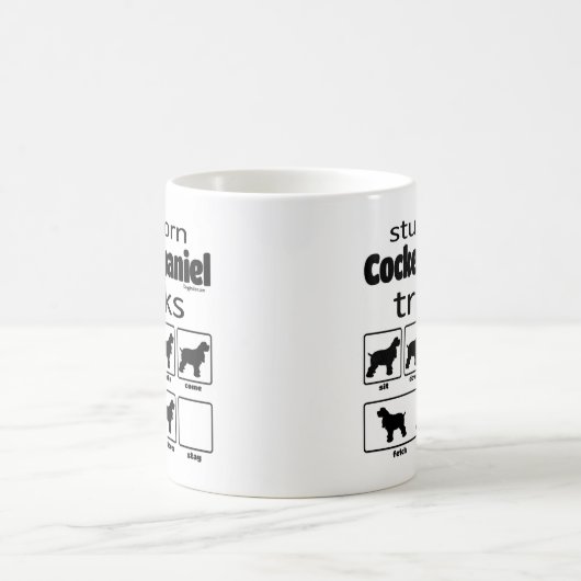 Mug Cocker têtu Spaniel Tricks (Centre)