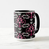 Mug Cockerel Scandinavian Folk Art (Devant droit)