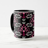 Mug Cockerel Scandinavian Folk Art (Devant gauche)