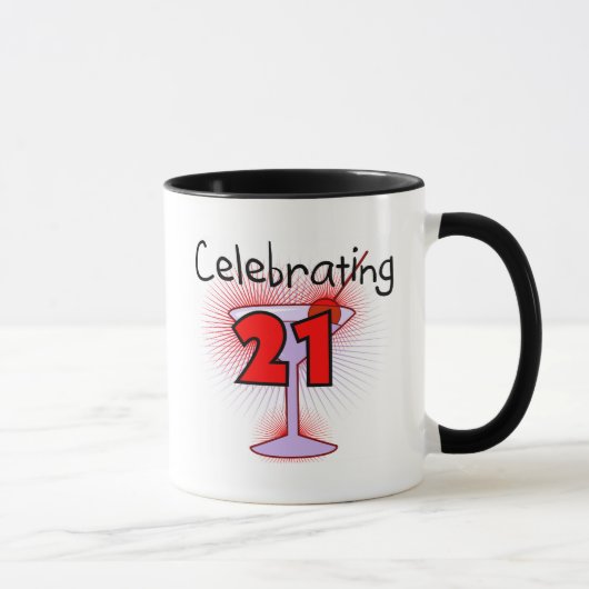 Mug Cocktail célébrant 21 T-shirts et cadeaux (Droite)