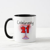 Mug Cocktail célébrant 21 T-shirts et cadeaux (Gauche)