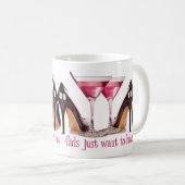 Mug Cocktail et stylets roses (Devant droit)