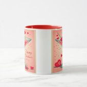 Mug cocktail Martini de la Saint-Valentin du milieu du (Centre)
