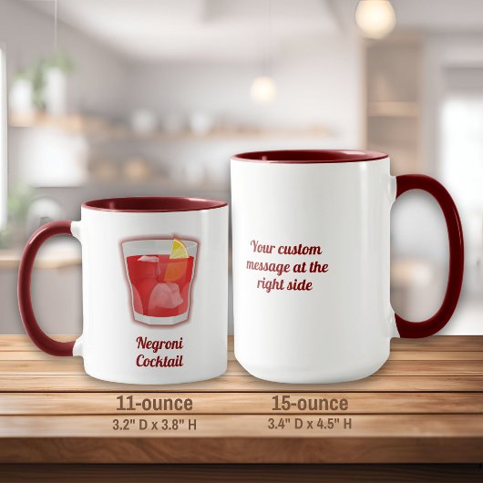Mug Cocktail Negroni