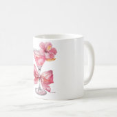 Mug Cocktail rose Floral (Devant droit)