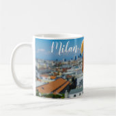 Mug Cocktail Spritz sur une table avec vue sur Milan (Gauche)