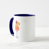 Mug Cocktail Tequila Sunrise aquarelle (Devant gauche)