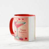 Mug Cocktail Valentine Martini du milieu du siècle (Devant gauche)