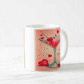 Mug Cocktail Valentine Martini du milieu du siècle (Devant droit)
