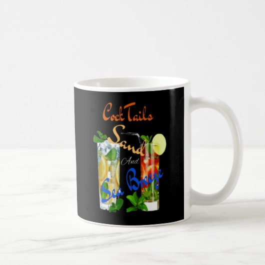 Mug Cocktails de la plage estivale moderne (Droite)