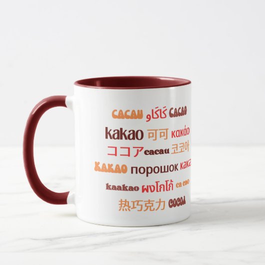 Mug Coco international coloré CACAO (Gauche)