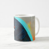 Mug Coco noir avec bec jaune (Devant droit)