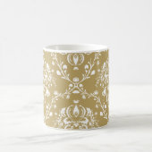 Mug Cocoa and Cream Damask (Centre)