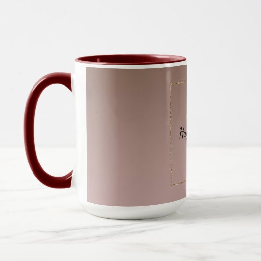 Mug Cocoa Crème Brown Ombre Gold Parties scintillant C (Gauche)