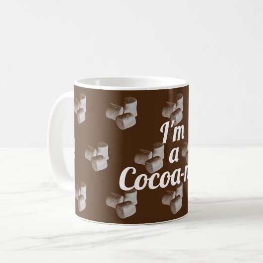 Mug Cocoa marshmallow chocolat chaud mignon marron mar (Devant gauche)