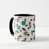 Mug Cocoa marshmallow chocolat chaud script de bonbons (Devant gauche)