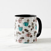 Mug Cocoa marshmallow chocolat chaud script de bonbons (Devant droit)