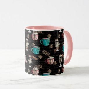 Mug Cocoa marshmallow chocolat chaud script de bonbons
