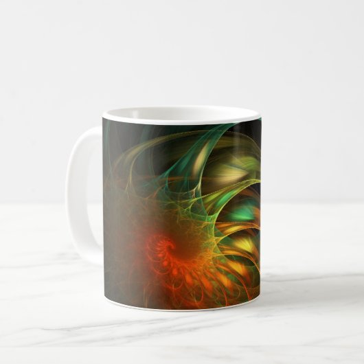 Mug Cocon coloré Fractal (Devant gauche)