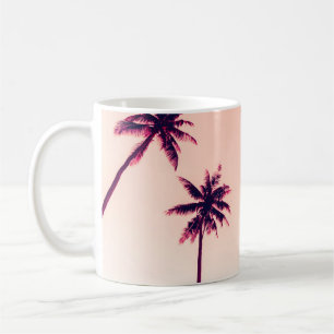 Mug Cocotiers de palmiers tropicaux au coucher du sole