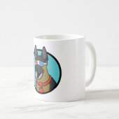 Mug CoD German Shepherd Je n’ai aucune idée de ce que (Devant droit)