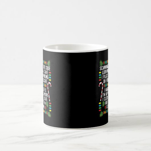 Mug Codage du programmeur informatique Débogage Noël (Centre)