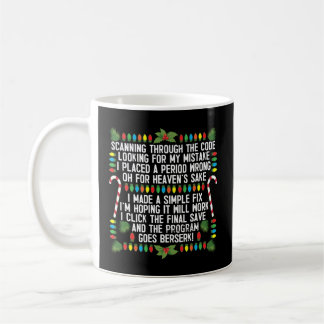 Mug Codage du programmeur informatique Débogage Noël
