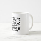 Mug Codage ICD Coder Médicale Coder Vous ne pouvez pas (Devant droit)