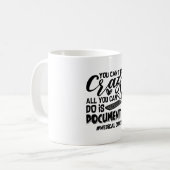 Mug Codage ICD Coder Médicale Coder Vous ne pouvez pas (Devant gauche)