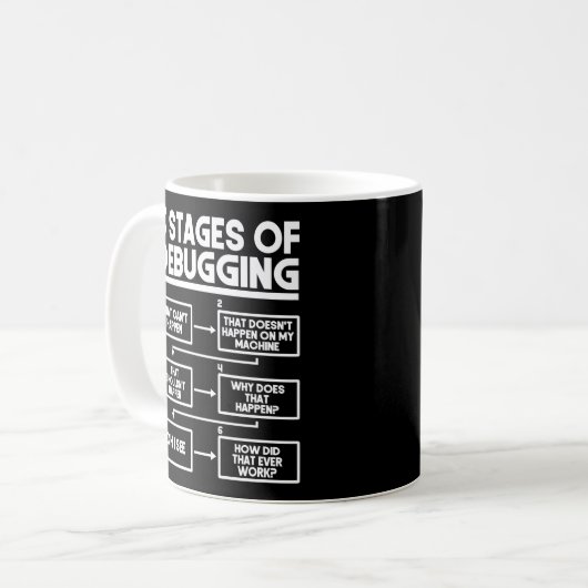 Mug Codage Programmer 6 Étapes Du Débogage (Devant gauche)