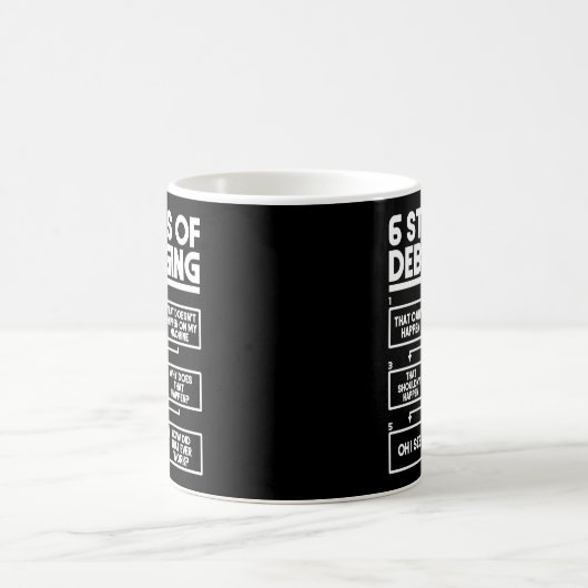 Mug Codage Programmer 6 Étapes Du Débogage (Centre)