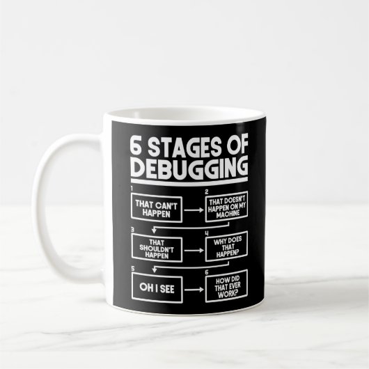 Mug Codage Programmer 6 Étapes Du Débogage (Gauche)