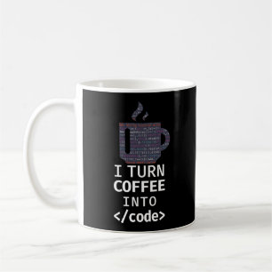 Mug Codage Programmeur Je Transforme Le Café En Code