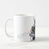 Mug Codage robot mignon à l'aide d'un portable (Gauche)