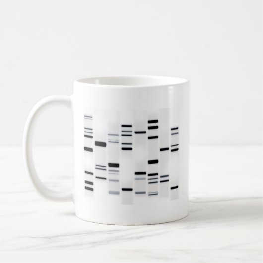 Mug Code ADN noir sur blanc (Gauche)