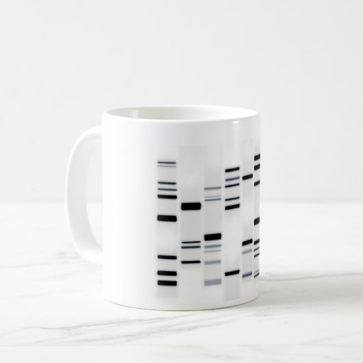 Mug Code ADN noir sur blanc (Devant gauche)