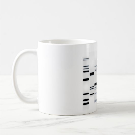 Mug Code ADN noir sur blanc (Gauche)