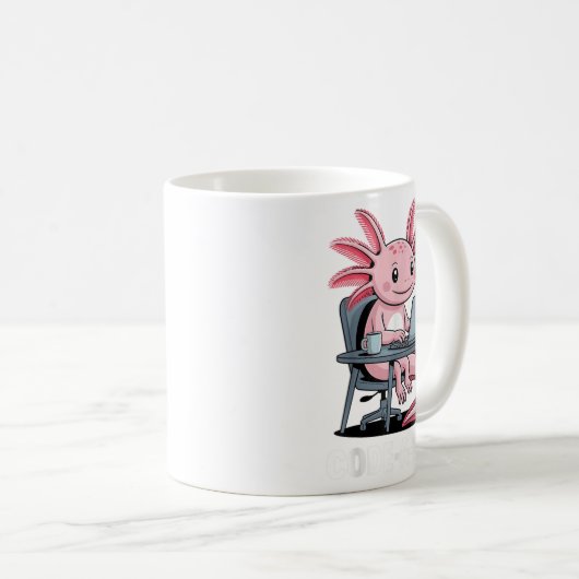 Mug Code-alotl Funny Axolotl Tee Pour Programmeurs (Devant droit)