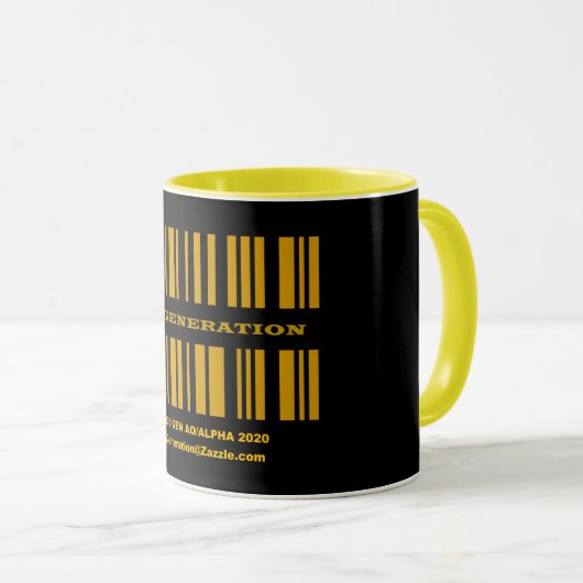 Mug CODE BARRE AO de génération (Devant droit)