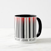 Mug Code barre de retrait avec laser (Devant droit)