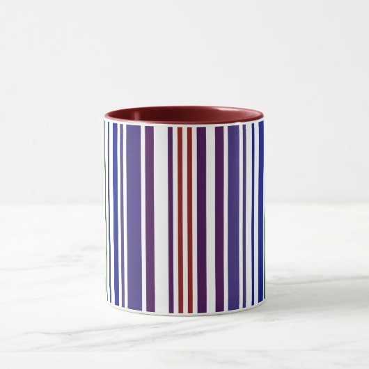 Mug Code barre double arc-en-ciel (Centre)