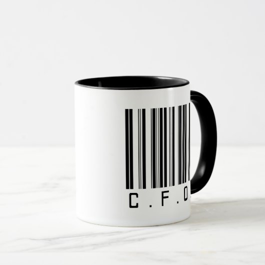 Mug Code barres de CFO (Devant droit)