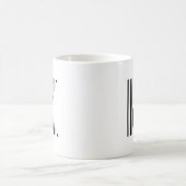 Mug Code-barres de la lettre K Premier motif de code-b (Centre)