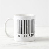 Mug Code barres de mandataire (Gauche)