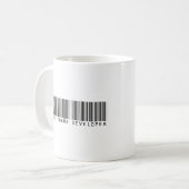 Mug Code barres de programmateur de logiciel (Devant gauche)